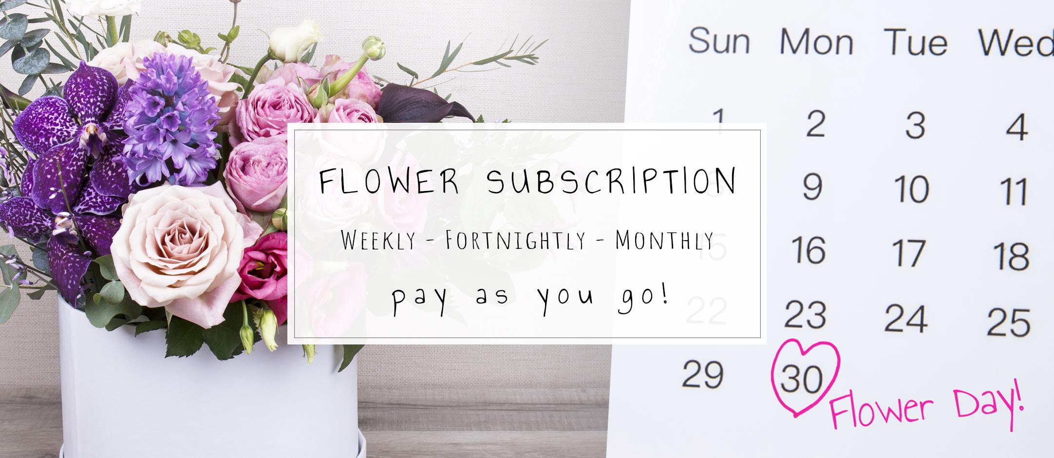 Fresh flower subscription banner